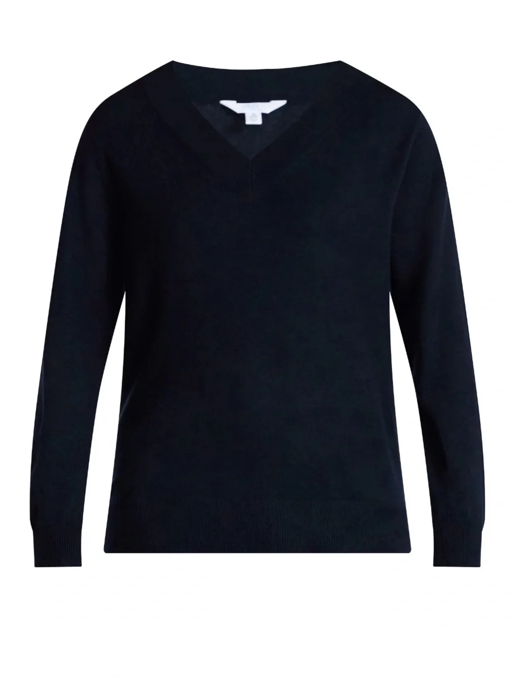 Time and Tru Navy V-Neck Women's Sweater Wool
